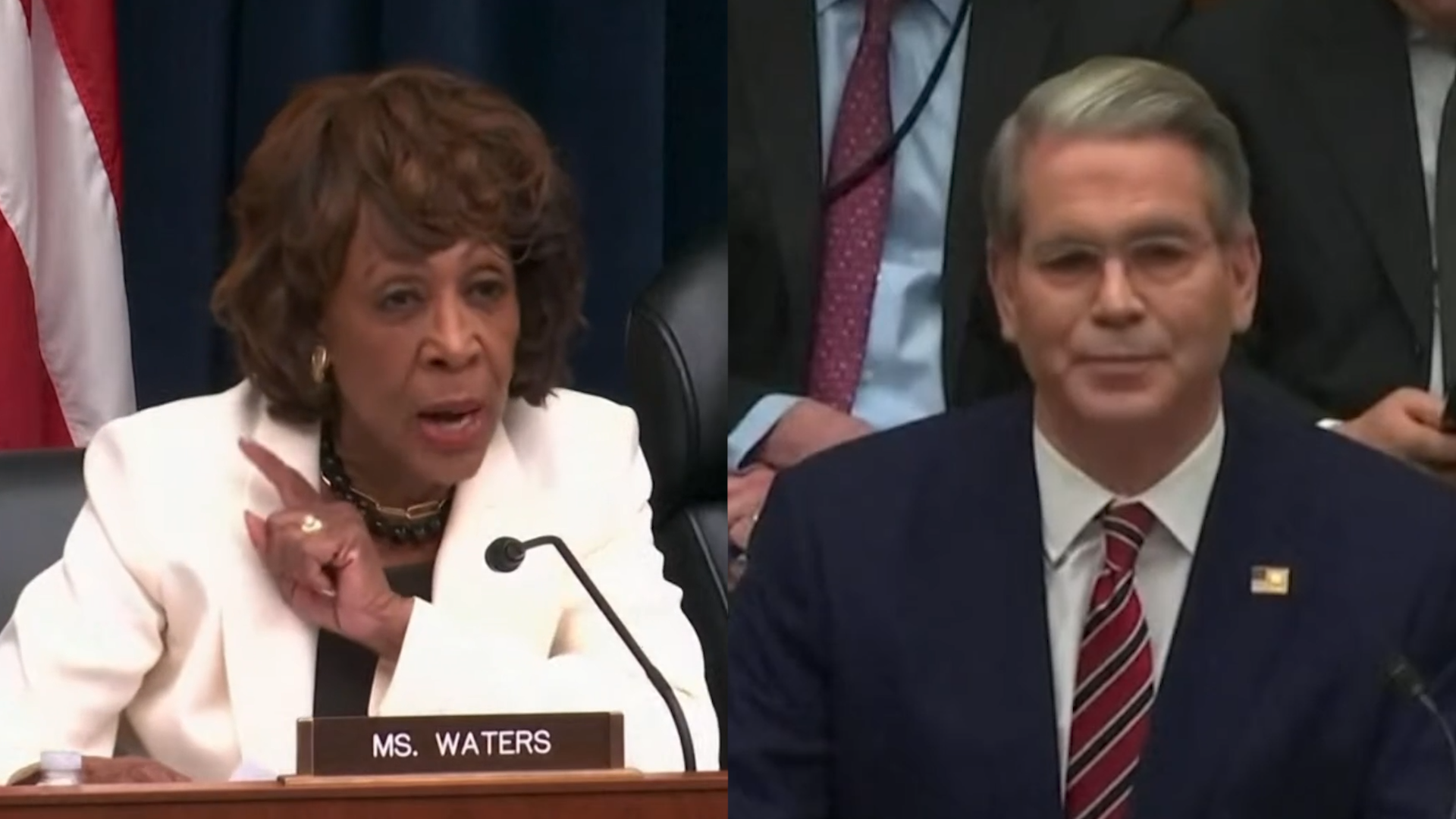 Maxine Waters Testy Exchange With Treasury Boss